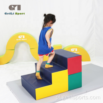 Edukacyjna mata do ćwiczeń w pomieszczeniach dla dzieci Soft Play Gym Steps